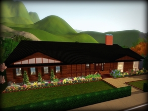 Sims 3 — Betty's Place--2BR, 2.5BA by sweetpoyzin2 — The house for a sim to whom money is no object! Outside: it's a log