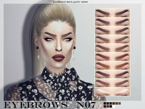 Sims 4 — Eyebrows N07 by FashionRoyaltySims — Realistic eyebrows for your sims. Standalone, 10 colors.