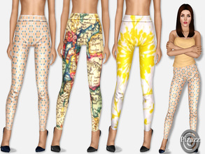 Sims 3 — High Waisted Leggings by pizazz — Comfort fit leggings with a high waist. Do your daily workout or go for a jog.