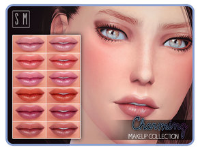 Sims 4 — [ Charming ] - Lip Colour by Screaming_Mustard — From &quot;Charming Makeup Collection&quot;. This lip