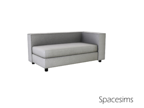 Sims 4 — Celia dining and living room - Loveseat by spacesims — A minimalist, modern loveseat with sleek lines.