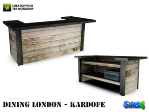 Sims 4 — kardofe_Dining London_Bar by kardofe — Bar, built with scrap boards