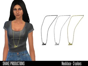 Sims 4 — ShakeProductions 38-Necklace by ShakeProductions — Necklace; -New Mesh -Morph States Support (Smooth) -All Lods