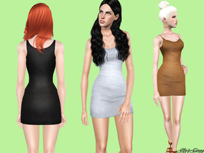 Sims 3 — Simple dress by StarSims — Simple dress.The perfect outfit for a party or date. Customizable. -1 recolorable