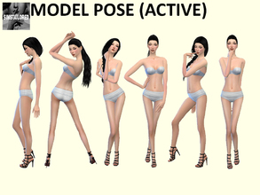 Sims 4 — SIMSTAILORED Model Pose ACTIVETrait by Simstailored — Newest pose set that i made, consist of 6 poses. Will