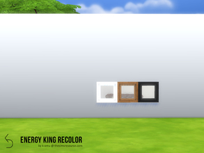 Sims 4 — Energy King Recolor by k-omu2 — Recolor of the Energy King window, in three new shades - pure white, pitch black