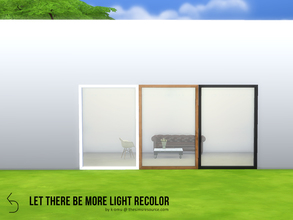 Sims 4 — Let There Be More Light Recolor by k-omu2 — Recolor of the Let There Be More Light window, in three new shades -