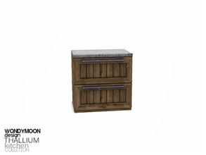 Sims 3 — Thallium Counter II by wondymoon — - Thallium Kitchen - Counter II - Wondymoon|TSR - Sep'2015