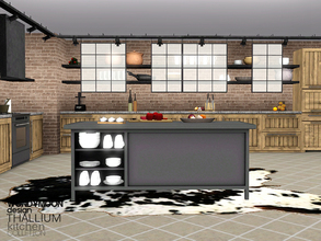 Sims 3 — Thallium Kitchen by wondymoon — - Thallium Kitchen - Wondymoon|TSR - Oct'2015 - Set Contains -2 Counter -Stove