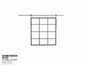 Sims 3 — Thallium Shelf Panel II by wondymoon — - Thallium Kitchen - Shelf Panel II - Wondymoon|TSR - Sep'2015