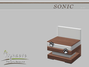 Sims 4 — Sonic Panda Nightstand (Left) by NynaeveDesign — Sonic Kids - Panda Nightstand (Left) Located in: Surfaces -