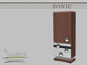 Sims 4 — Sonic Panda Dresser by NynaeveDesign — Sonic Kids - Panda Dresser Located in: Storage - Dressers Price: 350