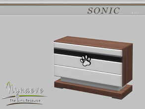 Sims 4 — Sonic Panda Sideboard by NynaeveDesign — Sonic Kids - Panda Sideboard Located in: Surfaces - Accent Tables