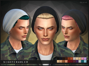Sims 4 — Nightcrawler-Beanie by Nightcrawler_Sims — S3 conversion TF/EF Smooth bone assignment All lods 22 colors Works
