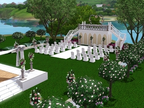 Sims 3 — Paradise Wedding Palace by khewitt5 — Paradise wedding palace is a beautiful, lush garden wedding venue centered