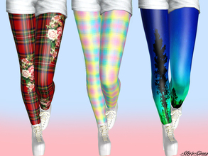 Sims 3 — Mixed Leggins by StarSims — Leggins for all occasions. 3 styles for everyone. They are not perfect but I hope