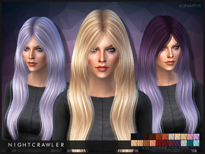 Sims 4 — Nightcrawler_(c)AF_Hair16 by Nightcrawler_Sims — S3 conversion TF/EF Smooth bone assignment All lods 22 colors +