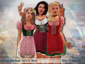 Sims 3 — Oktoberfest 2015 Set - Dress - Teen by Lutetia — A cute traditional Bavarian dress (dirndl) ~ Works for female