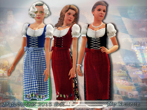 Sims 3 — Oktoberfest 2015 Set - Dress - Elder by Lutetia — A cute traditional Bavarian dress (dirndl) ~ Works for female