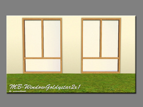 Sims 3 — MB-WindowGoldystar2x1 by matomibotaki — MB-WindowGoldystar2x1, an inverted window mesh of the original ea-item,