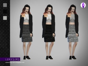 Sims 4 — Pencil Skirt by LuxySims3 — Hey! Luxy updating with a new download! New pencil skirt for females 3 Swatches