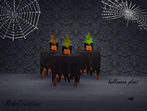 Sims 4 — Halloween Plant by MahoCreations — This set includes 3 plant colors.