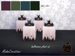 Sims 4 — Halloween Plant v2 by MahoCreations — Another plant decor for halloween.
