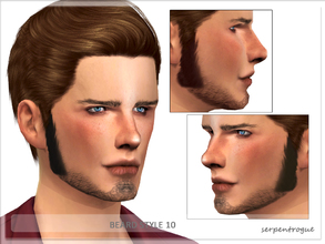 Sims 4 — Beard Style 09 by Serpentrogue — For males Teen to elder 7 colours