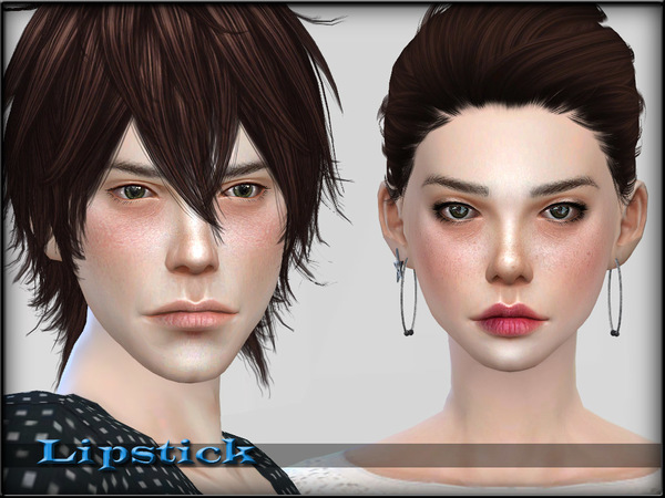 Sims 4 — LipsSet17 by Shojoangel — Hi ^^ 1file with 16 colors both genders stand alone item/ non-default