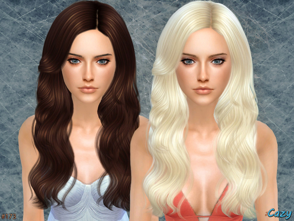 Sims 4 — Raindrops - Female Hairstyle by Cazy — Hairstyle for Female, Teen through Elder. 18 Colors. LODs, Shadow map,