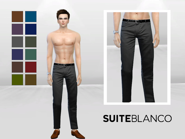 Sims 4 — Business Smart Cropped Pants by McLayneSims — Standalone item 12 Swatches No recoloring Please don't upload my