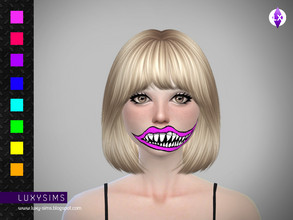 Sims 4 — Creepy Smile by LuxySims3 — Hey! Luxy updating with a new download! New makeup for females and males 9 Swatches
