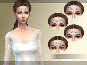 Sims 4 — [S4Grace] - Head Ornament by S4grace — Head ornament, for wedding or any other occasion, in dark gray metal and