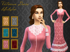 Sims 4 — Everyday Victorian Dress by LollaLeeloo by Lollaleeloo — This is the first creation in a project that will take