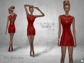 Sims 4 — 3DL Imperio Sim- iO by Jancy- Mara Dress. by eddielle — This elegant and sparkly sexy dress will make your lady
