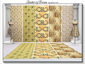 Sims 3 — Shades of Brown_marcorse by marcorse — Five selected patterns in shades of brown. Spider Stripe and Winter