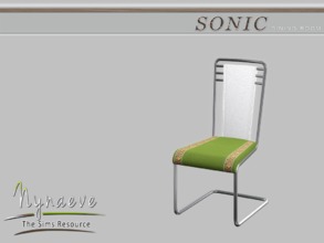 Sims 4 — Sonic Dining Chair by NynaeveDesign — Sonic Dining Room - Dining Chair Located in: Comfort - Dining Chairs