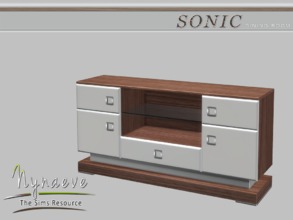 Sims 4 — Sonic Buffet by NynaeveDesign — Sonic Dining Room - Buffet Located in: Surfaces - Accent Tables Price: 301