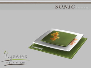 Sims 4 — Sonic Plates by NynaeveDesign — Sonic Dining Room - Plates Located in: Decor - Miscellaneous Decor Price: 211