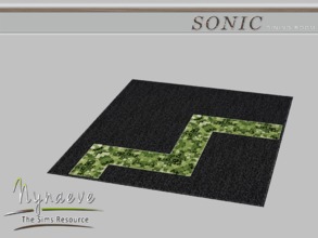 Sims 4 — Sonic Rug by NynaeveDesign — Sonic Dining Room - Rug Located in: Decor - Rugs Price: 102 Tiles: 3x3 Color