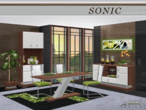 Sims 4 — Sonic Dining Room by NynaeveDesign — As the heart of the home, the dining room is where sims gather for