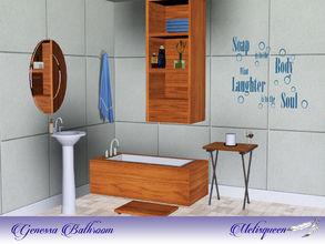 Sims 3 — Genessa Bathroom by metisqueen2 — Modern and sleek, Genessa bathroom will usher your sims into relaxation after