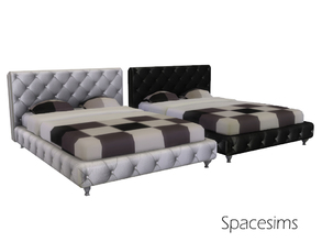 Sims 4 — Emir bedroom - Bed by spacesims — A modern bed made from highest quality materials in stylish colors with an