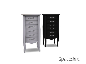 Sims 4 — Emir bedroom - Dresser 2 by spacesims — This elegant dresser is a perfect space saver. The thin design allows