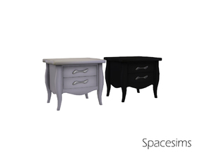 Sims 4 — Emir bedroom - End table by spacesims — A contemporary end table for elegant bedrooms.