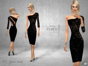 Sims 4 — 3DL Imperio Sim- iO by Jancy- Rebeka Dress by eddielle — Always a black dress is a stunning signature of an