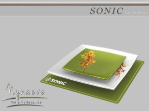 Sims 3 — Sonic Plates by NynaeveDesign — Sonic Dining Room - Plates Located in: Decor - Miscellaneous Decor Price: 211