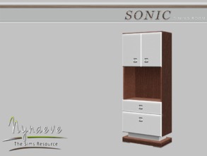Sims 3 — Sonic Hutch by NynaeveDesign — Sonic Dining Room - Hutch Located in: Surfaces - End Tables Price: 301 Tiles: 1x1