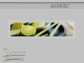 Sims 3 — Sonic Poster by NynaeveDesign — Sonic Dining Room - Poster Located in: Decor - Paintings and Posters Price: 102