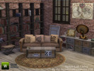 Sims 4 — Urban Loft Living Room by TheNumbersWoman — Urban, Lofty, and Cheap. Well not TOO cheap. Great for the urban -